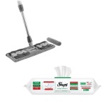 Zestaw mop + wkłady nawilżane chusteczki 50 szt. Sleepy  zielone