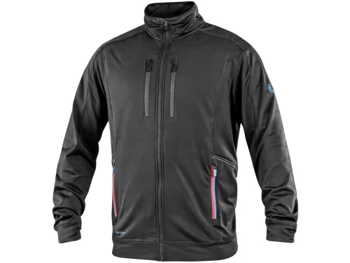 Bluza robocza męska CXS Leonis czarna+HV