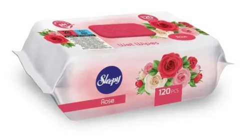 Chusteczki Sleepy nawilżane dla dzieci 120SZT róża