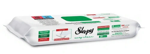 Sleepy mokre wkłady do mopa 20szt w opak.zielone