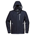 Kurtka softshell SIR Revolution czarna - szare elem.