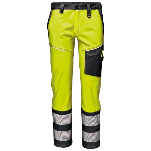 Spodnie robocze meskie HI-VIS SIR Mistral Stretch żółte