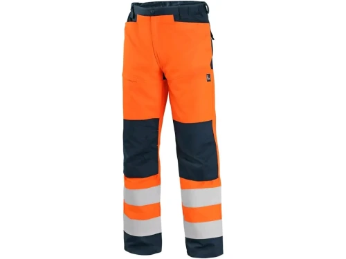 Spodnie CXS HALIFAX, ostrzegawcza, męska, kolor pomarańczowy niebieski 1.1.webp