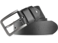 Skórzany pasek CXS TANO, 4 cm, 130 cm, czarny