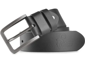 Skórzany pasek CXS TANO, 4 cm, 130 cm, czarny